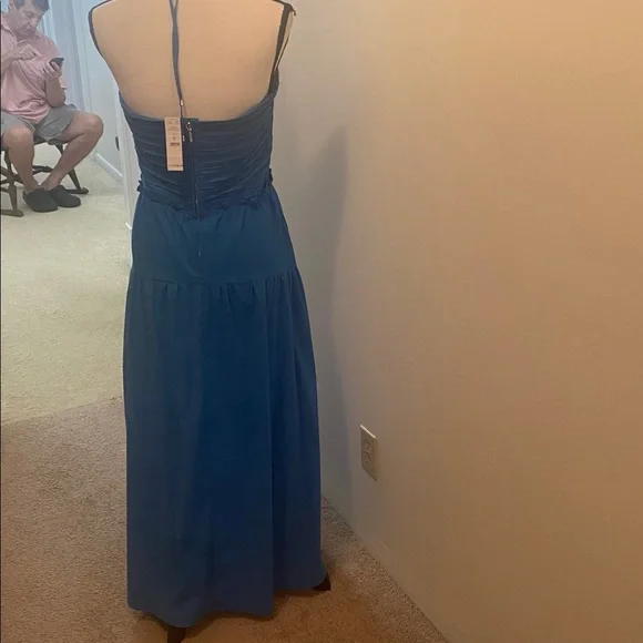 ASOS Strapless Blue Maxi Dress - Picture 3 of 3